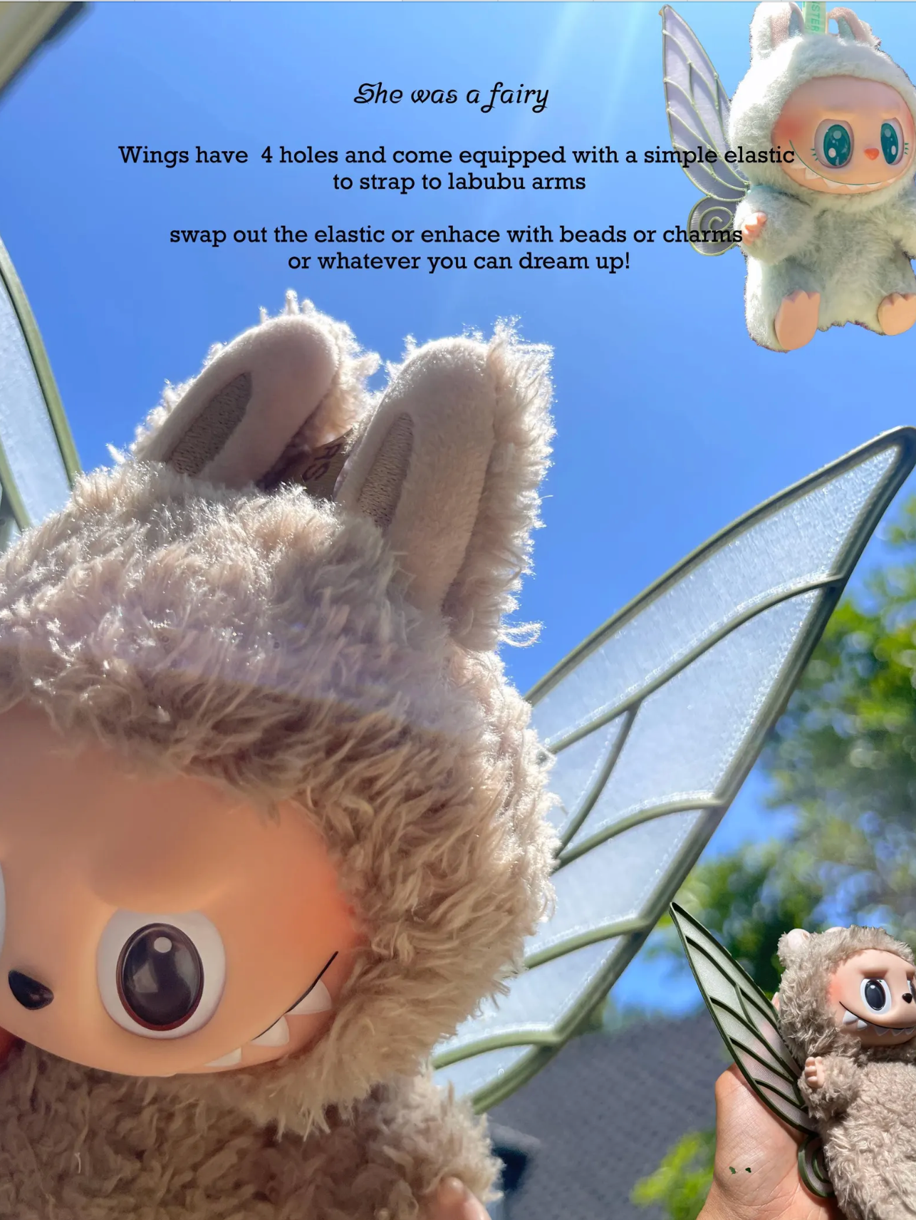 Labubu Fairy Wings -