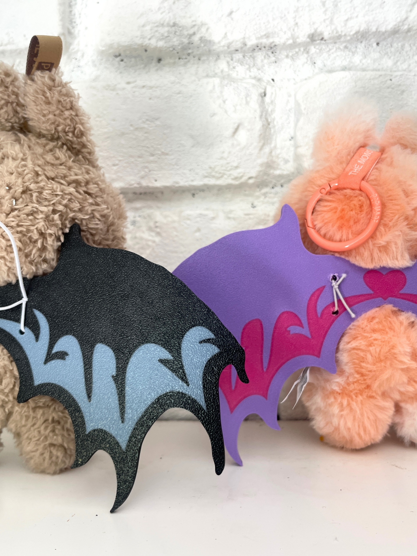Bat Wings with Heart Spider Web for labubu or plush Halloween Labubu