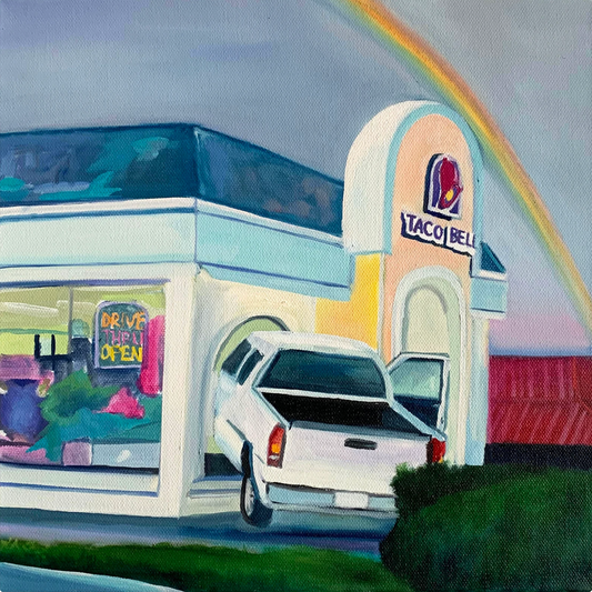 Taco Bell End of the Rainbow Print (Framed & ready to hang!)